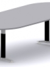 COS Metal Base Board Room Table D End